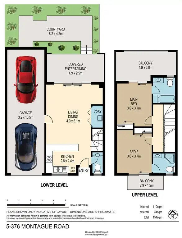 Floorplan of Homely townhouse listing, 5/376 Montague Road, West End QLD 4101