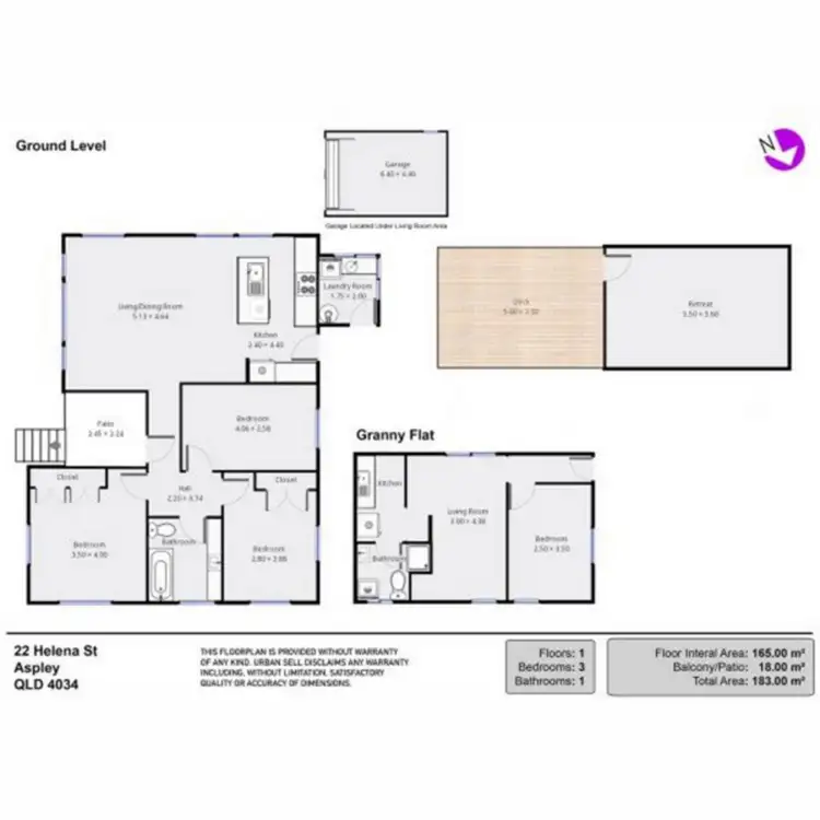 Floorplan of Homely house listing, 22 Helena Street, Aspley QLD 4034