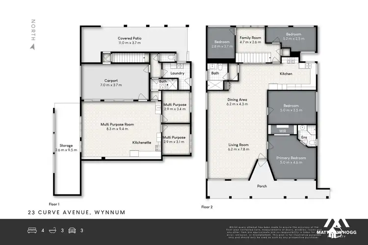 Floorplan of Homely house listing, 23 Curve Avenue, Wynnum QLD 4178