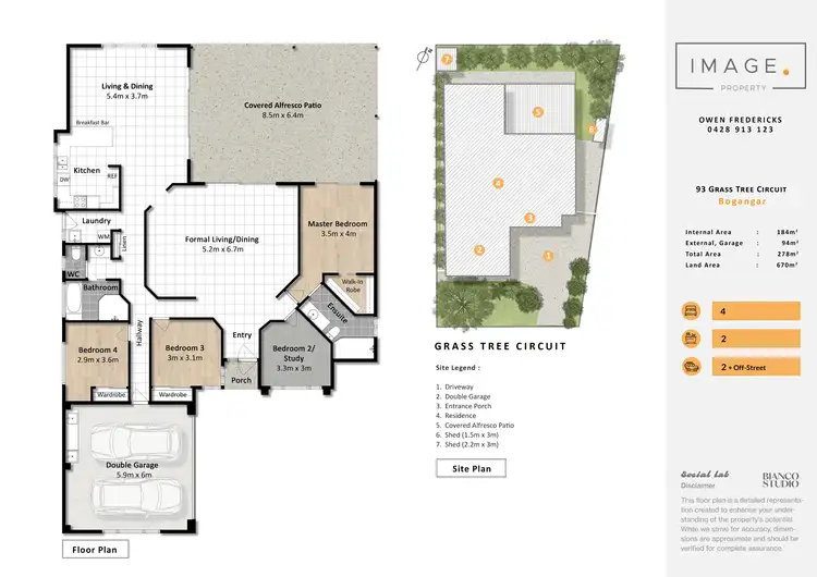 Floorplan of Homely house listing, 93 Grass Tree Circuit, Bogangar NSW 2488