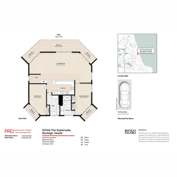 Floorplan of Homely unit listing, 10/146 The Esplanade, Burleigh Heads QLD 4220