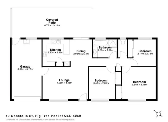 Floorplan of Homely house listing, 49 Donatello Street, Fig Tree Pocket QLD 4069