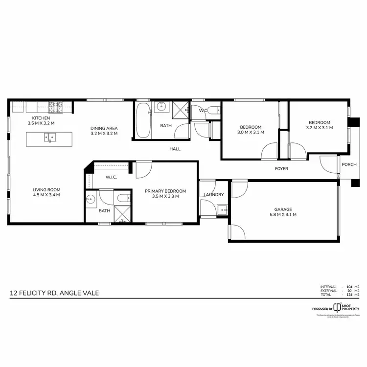 Floorplan of Homely house listing, 12 Felicity Road, Angle Vale SA 5117