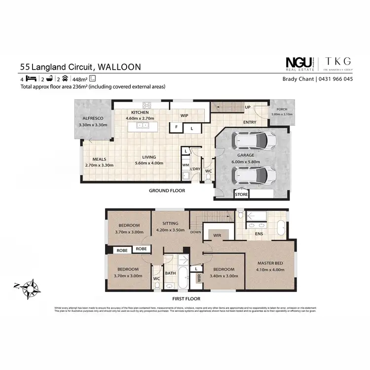 Floorplan of Homely house listing, 55 Langland Circuit, Walloon QLD 4306