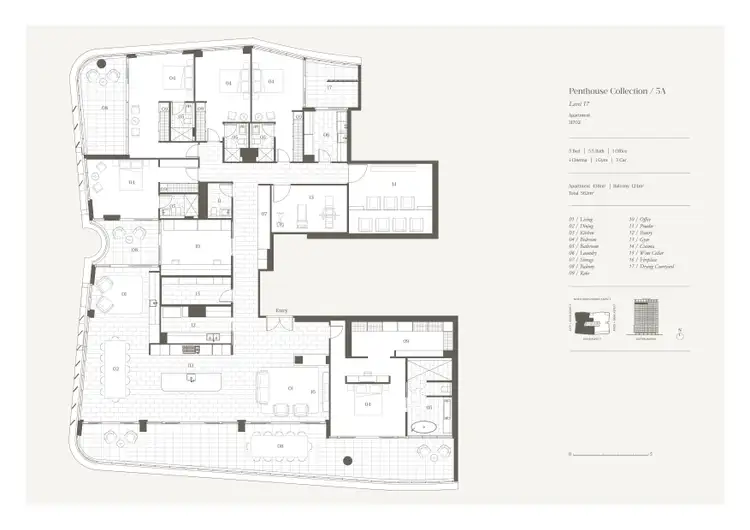 Floorplan of Homely apartment listing, 31702/15 Wharf Street, Hamilton QLD 4007