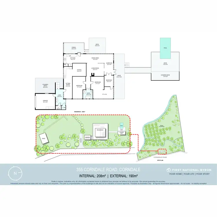 Floorplan of Homely house listing, 355 Corndale Road, Corndale NSW 2480
