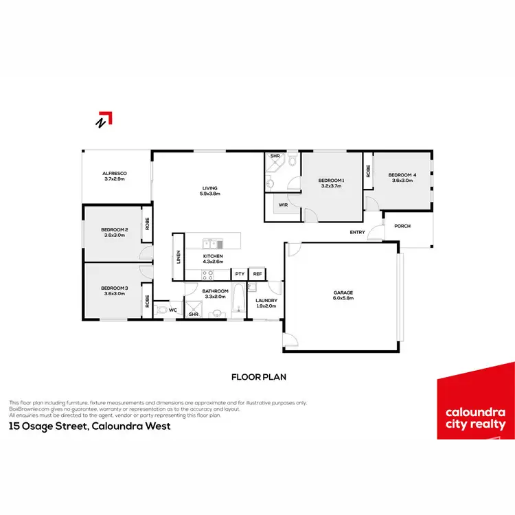 Floorplan of Homely house listing, 15 Osage Street, Caloundra West QLD 4551