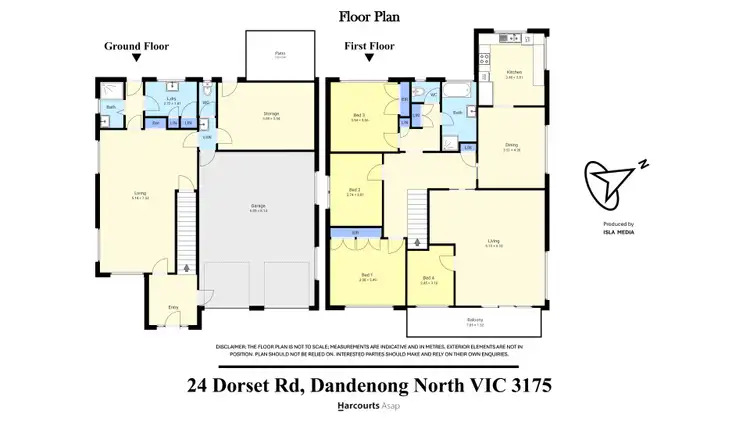 Floorplan of Homely house listing, 24 Dorset Road, Dandenong North VIC 3175