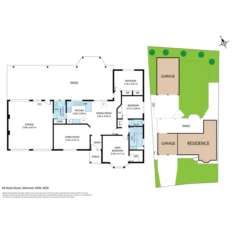 Floorplan of Homely house listing, 69 Veale Street, Ashmont NSW 2650
