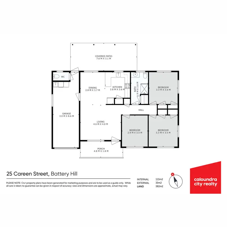 Floorplan of Homely house listing, 25 Careen Street, Battery Hill QLD 4551