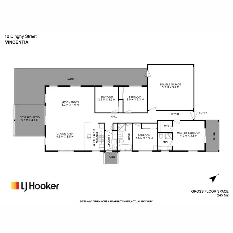 Floorplan of Homely house listing, 10 Dinghy Street, Vincentia NSW 2540