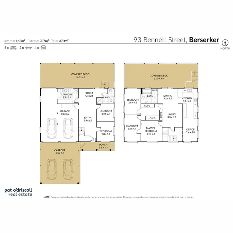 Floorplan of Homely house listing, 93 Bennett Street, Berserker QLD 4701