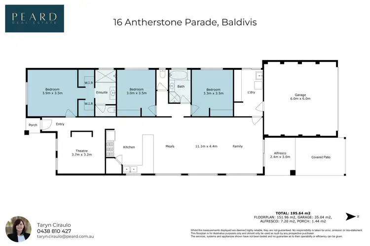 Floorplan of Homely house listing, 16 Atherstone Parade, Baldivis WA 6171