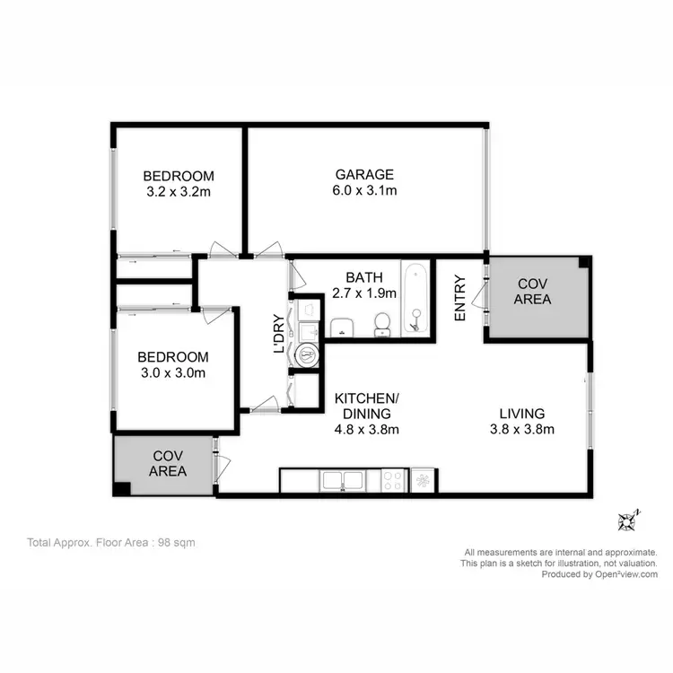 Floorplan of Homely townhouse listing, 8/11 Flamenco Circle, Glenorchy TAS 7010