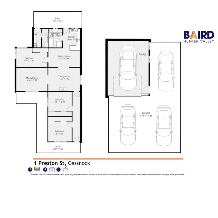 Floorplan of Homely house listing, 1 Preston Street, Cessnock NSW 2325
