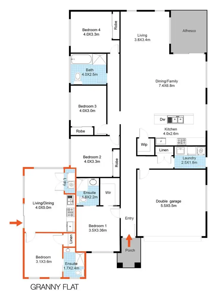 Floorplan of Homely house listing, 31a Evans Street, Oran Park NSW 2570