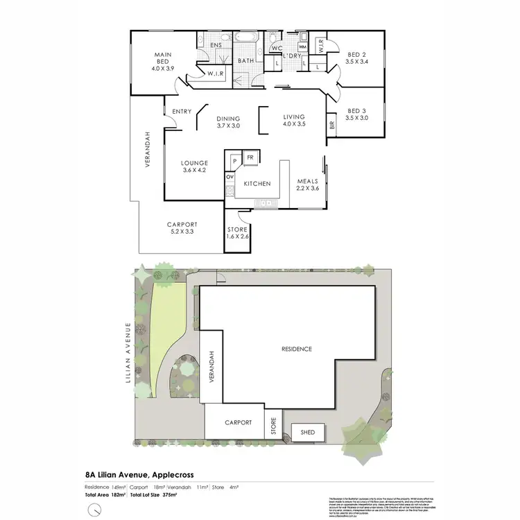 Floorplan of Homely house listing, 8A Lilian Avenue, Applecross WA 6153