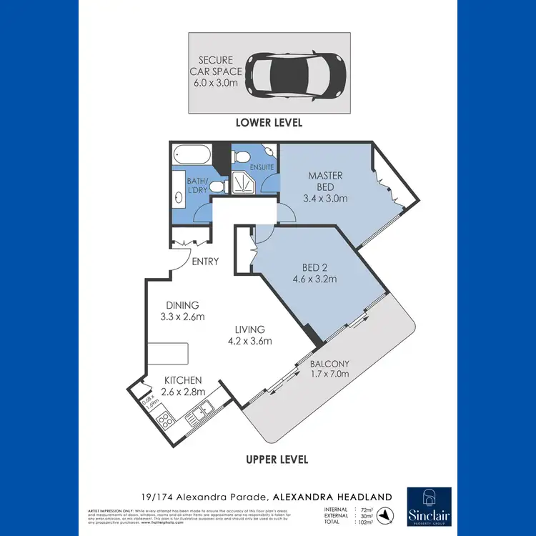 Floorplan of Homely apartment listing, 19/174 Alexandra Parade, Alexandra Headland QLD 4572