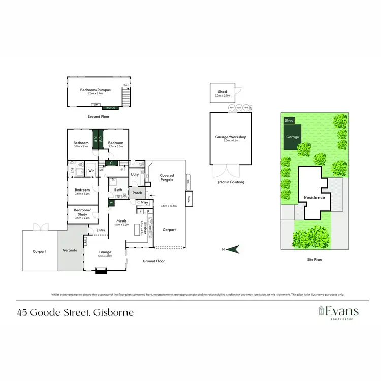 Floorplan of Homely house listing, 45 Goode Street, Gisborne VIC 3437