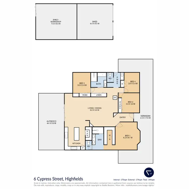 Floorplan of Homely house listing, 6 Cypress Street, Highfields QLD 4352