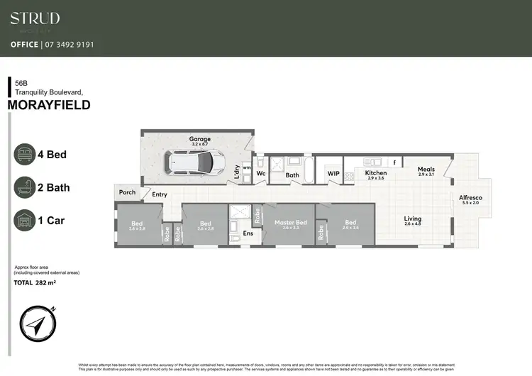 Floorplan of Homely unit listing, 56B Tranquility Boulevard, Morayfield QLD 4506