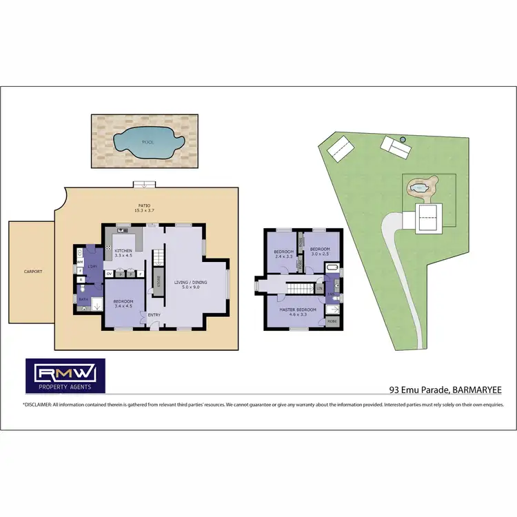 Floorplan of Homely house listing, 93 Emu Parade, Barmaryee QLD 4703