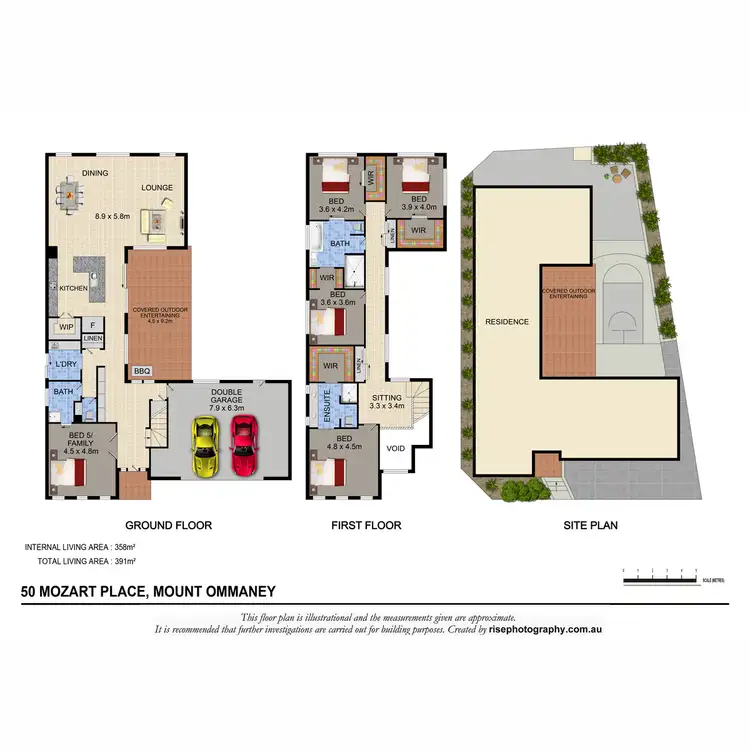Floorplan of Homely house listing, 50 Mozart Place, Mount Ommaney QLD 4074