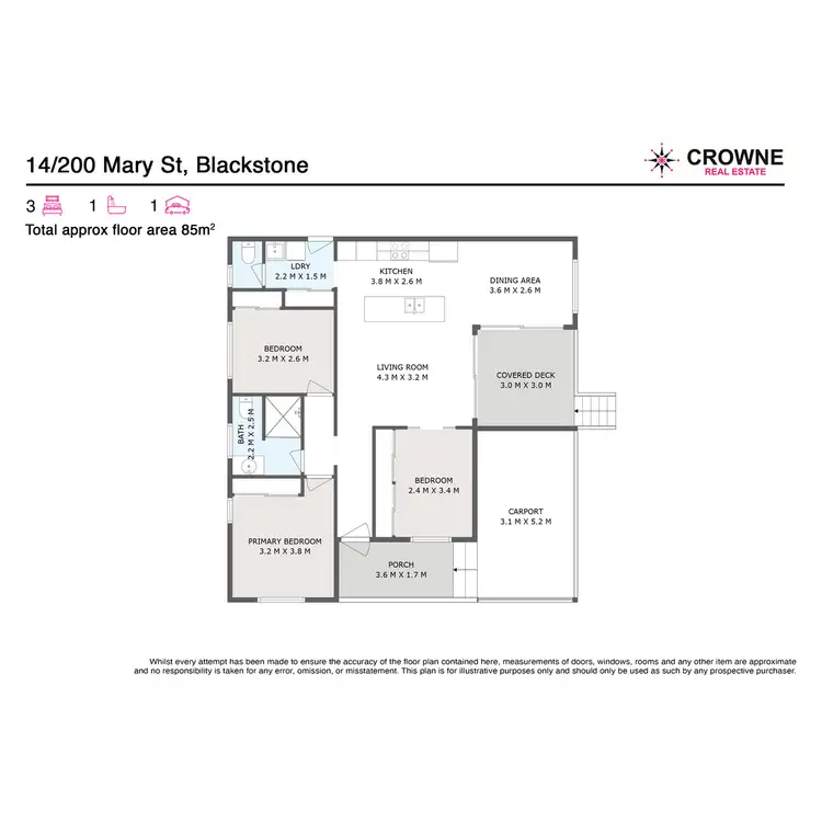 Floorplan of Homely retirement listing, 14/200 Mary Street, Blackstone QLD 4304