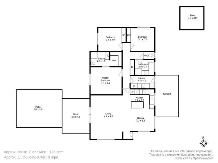 Floorplan of Homely house listing, 33 Gatehouse Drive, Sorell TAS 7172