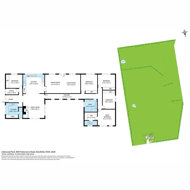 Floorplan of Homely rural property listing, 880 Pattersons Road, Harefield NSW 2650