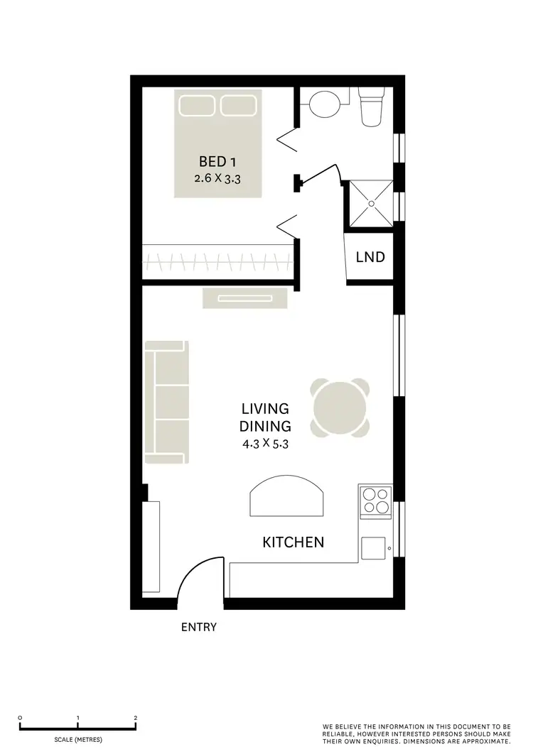 Floorplan of Homely apartment listing, 2/12 Royston Street, Darlinghurst NSW 2010