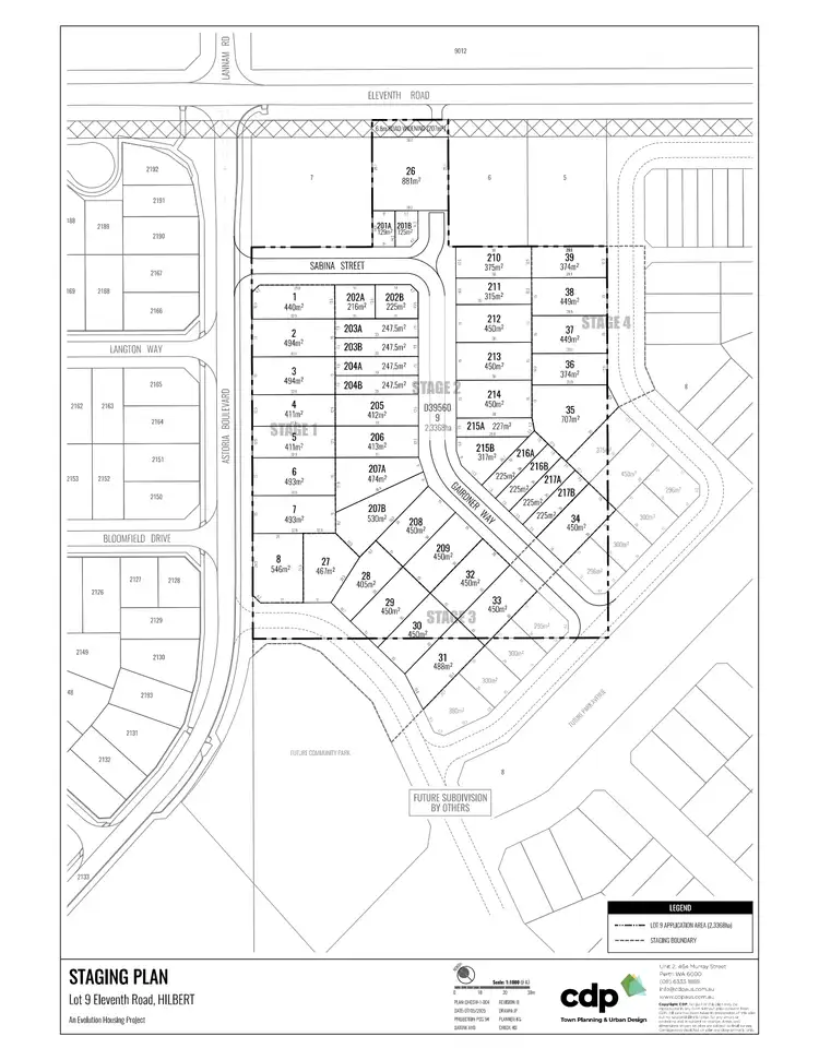 Floorplan of Homely land listing, Stage 3 Gairdner Way, Hilbert WA 6112