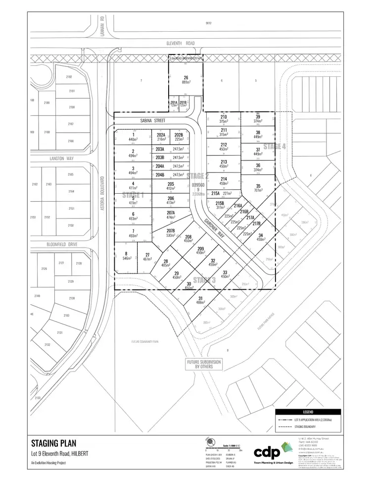 Floorplan of Homely land listing, Stage 3 Gairdner Way, Hilbert WA 6112