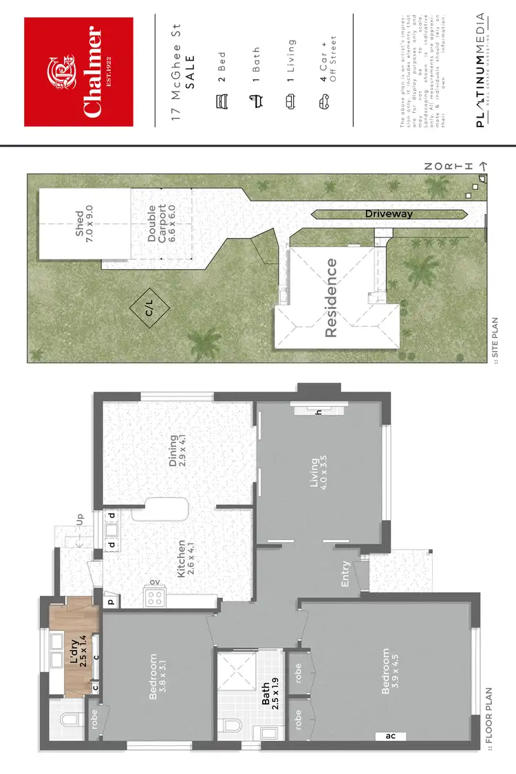 Floorplan of Homely house listing, 17 McGhee Street, Sale VIC 3850