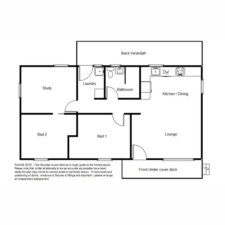 Floorplan of Homely house listing, 2 East Terrace, Quorn SA 5433