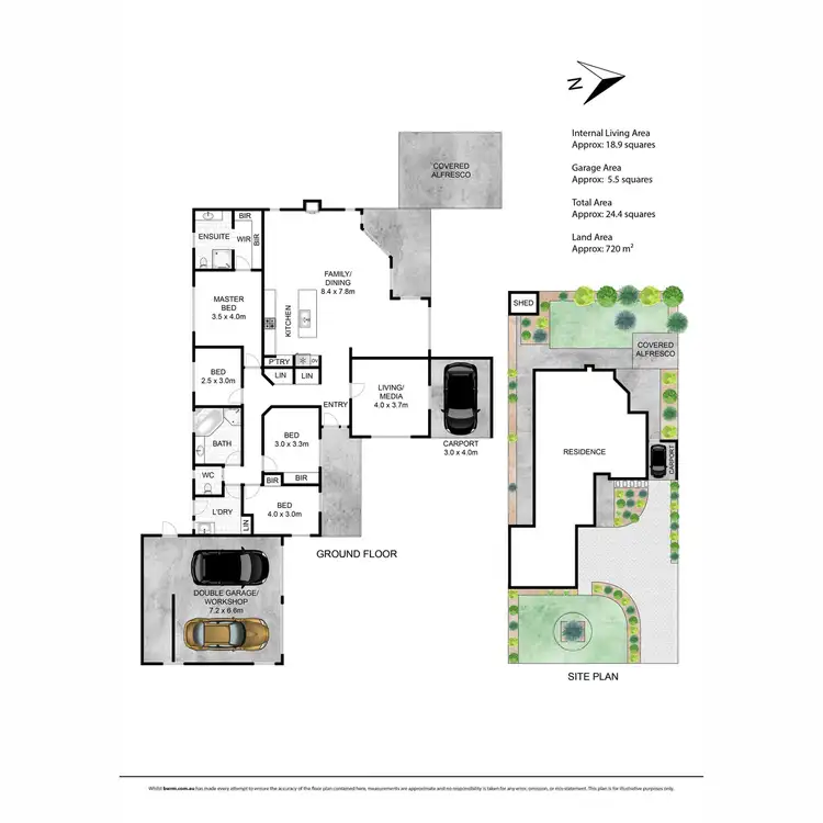Floorplan of Homely house listing, 18 Lake View Lane, Safety Beach VIC 3936