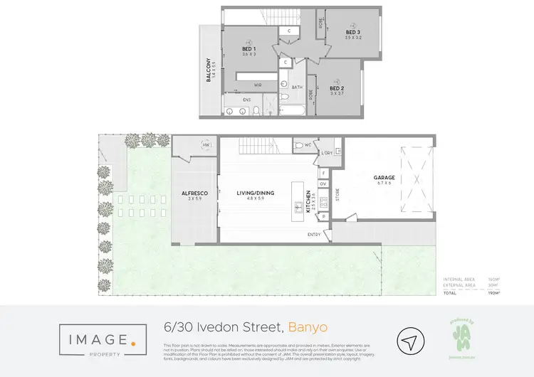 Floorplan of Homely townhouse listing, 6/30 Ivedon Street, Banyo QLD 4014
