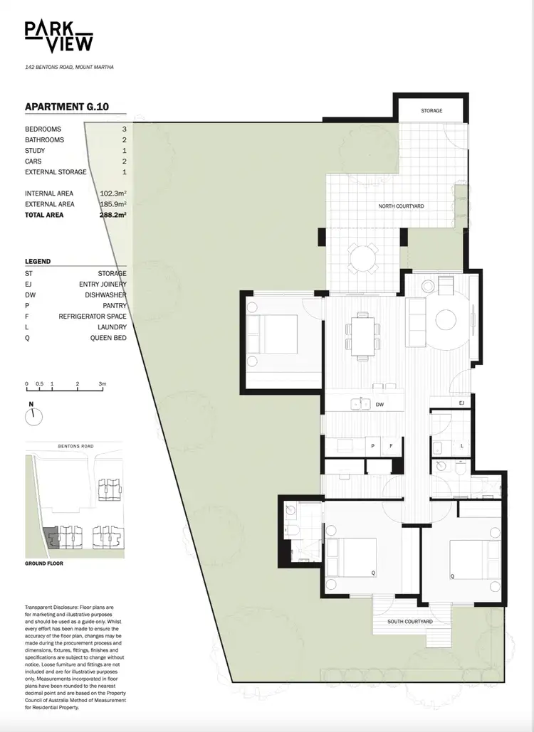 Floorplan of Homely apartment listing, G.10/142 Bentons Road, Mount Martha VIC 3934