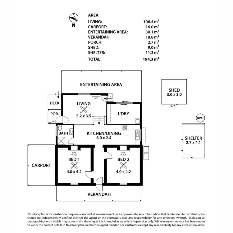 Floorplan of Homely house listing, 10 Diercks Road, Mannum SA 5238