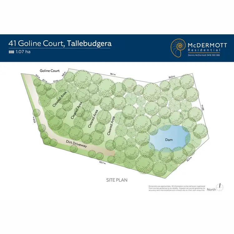 Floorplan of Homely land listing, 41 Goline Court, Tallebudgera QLD 4228