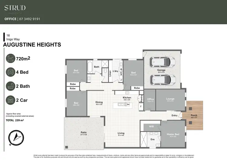 Floorplan of Homely house listing, 16 Inigo Way, Augustine Heights QLD 4300
