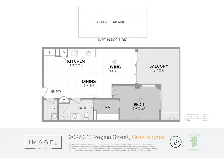 Floorplan of Homely unit listing, 204/9-15 Regina Street, Greenslopes QLD 4120