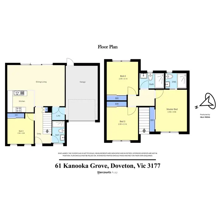 Floorplan of Homely townhouse listing, 61 Kanooka Grove, Doveton VIC 3177