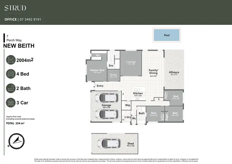 Floorplan of Homely house listing, 7 Perch Way, New Beith QLD 4124