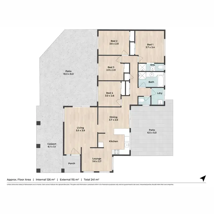 Floorplan of Homely house listing, 3 Keryn Place, Keperra QLD 4054
