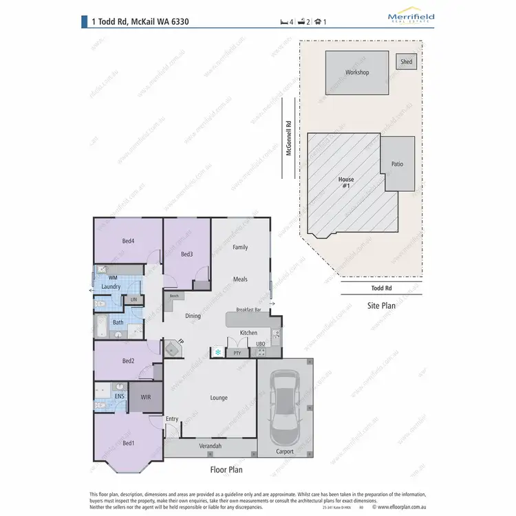 Floorplan of Homely house listing, 1 Todd Road, Mckail WA 6330