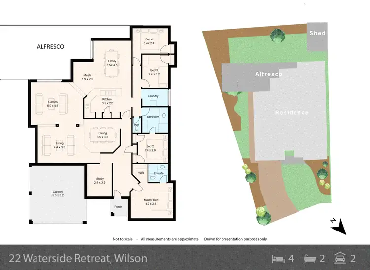 Floorplan of Homely house listing, 22 Waterside Retreat, Wilson WA 6107