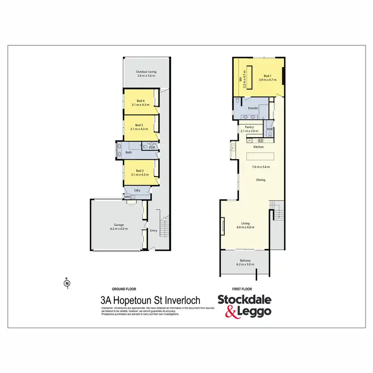 Floorplan of Homely townhouse listing, 3A Hopetoun Street, Inverloch VIC 3996