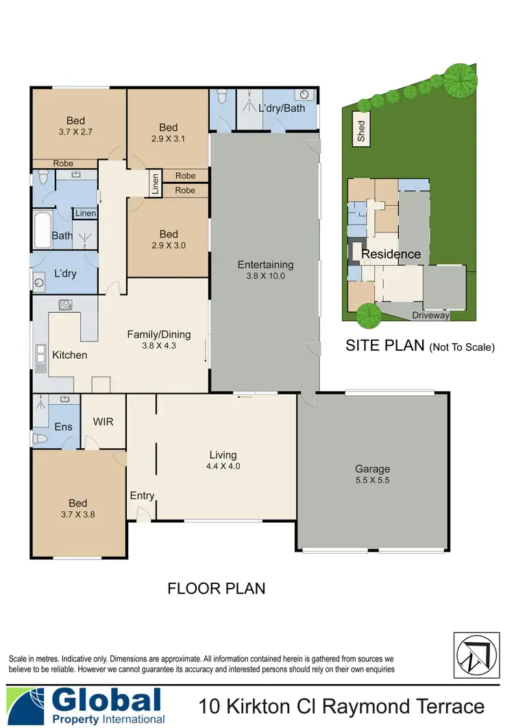 Floorplan of Homely house listing, 10 Kirkton Close, Raymond Terrace NSW 2324