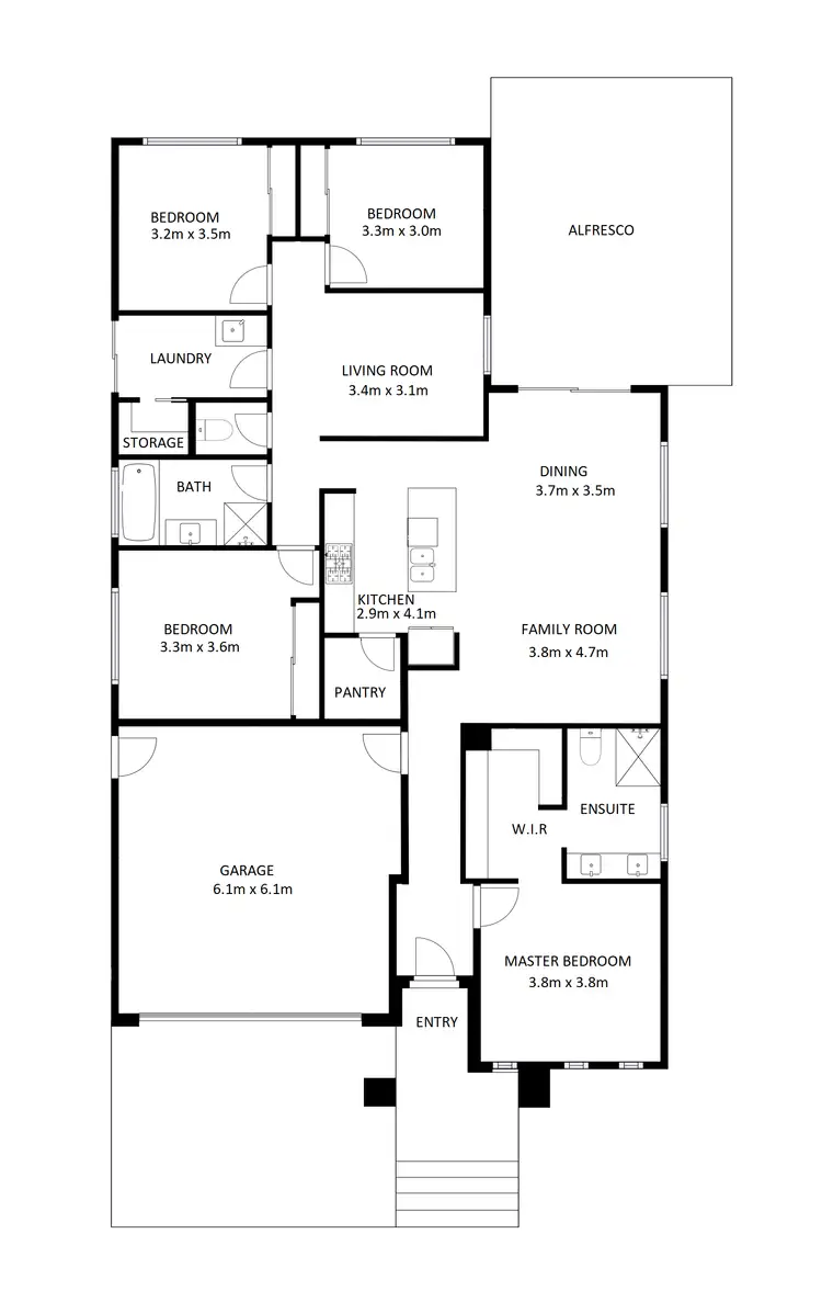 Floorplan of Homely house listing, 5 Woodbridge Street, Killara VIC 3691